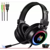 Resim Yoro G150 7.1 Profesyonel Işıklı Oyuncu Kulaklığı Usb Ve 3.5 Mm Jack Kulaklık 