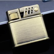 Resim Çılgıntrend Kişiye Özel Kuboy Benzinli Rüzgar Geçirmez Retro Metal Çakmak 1602 