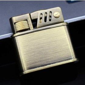 Resim Çılgıntrend Kişiye Özel Kuboy Benzinli Rüzgar Geçirmez Retro Metal Çakmak 1602 