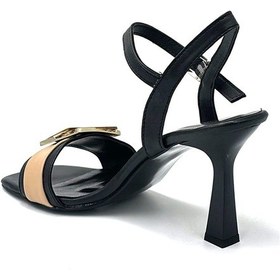 Resim Kindep London&london Kiki Topuklu Kadın Sandalet Siyah Siyah 