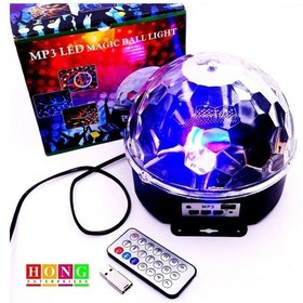 Resim Küre Disko Topu Müzik Çalar Renkli Lazer Işıklı Bluetooth 5468 