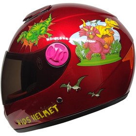 Resim -sy118 Çocuk Kask Dino Red 