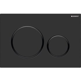 Resim Geberit Sigma20 115.882.dw.1 Kumanda Kapağı.çift Basmalı.siyah/ma Siyah 