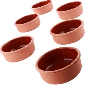 Resim Avanos Toprak Güveç Kasesi 6 Adet Fırın Sütlaç Kasesi 