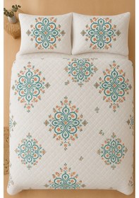 Resim Canary Çift Kişilik Kapitone Dolgulu Pike 4 Mevsim Baklava Dsn Yastık Kılıfı Dahil 200x230cm Çok Renkli 