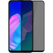 Resim Hesaplı Dünya Huawei P 40 Lite E Gizlilik Korumalı Cam Ekran Koruyucu Siyah 