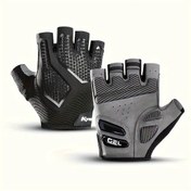 Resim Xuweiwei Black L Silicone Bisiklet Eldiveni Nefes Alabilir Yazlık Half Parmak Erkek Ve Kadın Spor Outdoor 