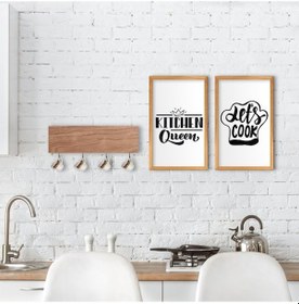 Resim Bk Home Doğal Ahşap Dekoratif Fincan Askılığı Ve 2’Li Mutfak Kons (551038191) 