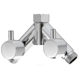 Resim En İyi Pirinç Yönlendirici Vana Duş Kapatma Vanası 2 Yollu Y Ayırıcı 1/2 İnç Duş Hortumu Ve Gösteri İçin 