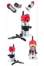 Resim SCHUTZENGER 6mm Alman Bakır Sargı 3000 Watt 6 Kademe Devir Ayarli Formika Traşlama Makinesi Freze Makinasi 