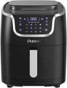 Resim ShopZum Yasomi Y77 Xxl Buharli Airfryer Fritöz 7lt 1700w Siyah (YASOMİ TÜRKİYE GARANTİLİ) 
