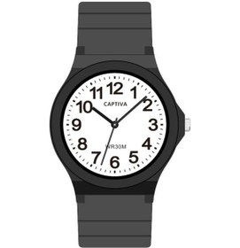 Resim Captiva 30 Mt Suya Dayanıklı Analog Silikon Kordonlu Çoçuk Kol Saati Cp.yn.25.19 Beyaz 
