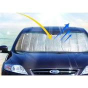 Resim GeçerStore Oto Araç Ön Cam Metalize Güneş Kırıcı Güneşlik Perde 130 Cm X 60 Cm 