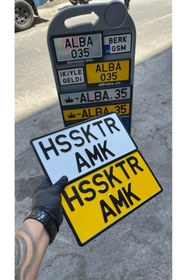 Resim AlbaDekor35 AlbaDekor - SARI - HSSKTR - DEKOR PLAKA , ( 1 ADET ) 