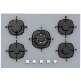 Resim Silverline CS5364S01 75 cm Wok Gözlü Gri Cam Ankastre Ocak 