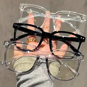 Resim 3 Çift Unisex Moda Gözlüğü, Kare Çerçeveli Gözlük, Giyim Kombinleri İçin Uygun, Bilgisayar Oynamak, Cep Telefonu Oynamak, TV İzlemek, Moda Kampüs Tarzı 
