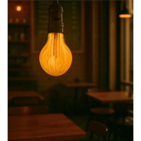 Resim Mini Tasarım E27 Rustik Ampul Vintage Amber (Kırılmaz Plastik Gövde) 