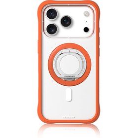 Resim Youngkit Magnetik 360 Derece Dönebilen Dual Fold Rotating Serisi Parmak Ring Stand - Turuncu 