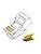 Resim MN6 MN116F Cat6 Jack/300 Adet-EZ YENİ NESİL rj45 konnektör-8P/8C AÇIK UÇLU SOKET/rj45 jack (300) 