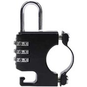 Resim Primepickings Motosiklet Kaskı Hırsızlık Korumalı Kombinasyonlu Asma Kilit Siyah 