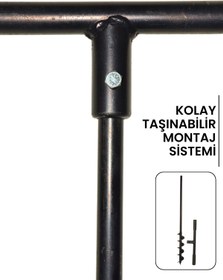 Resim Güzel Endüstriyel TOPRAK BURGU MAKİNESİ 100X5 MONTAJ KOLLU 