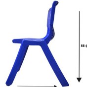 Resim 1.Kalite Kırılmaz Çocuk Sandalyesi – Kreş ve Anaokulu Sandalyesi Mavi 6 Adet 