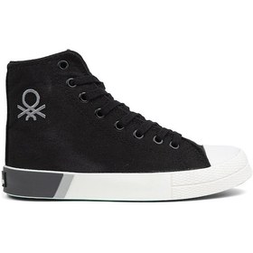 Resim Benetton Bn-70015 - 3374 Siyah Beyaz - Kadın Spor Ayakkabı 001 