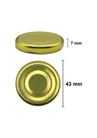 Resim Afracam 40 Ml Metal Kapaklı Şeffaf Cam Kavanoz Siyah 