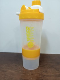 Resim Sızdırmaz Ve Ve Vidalı Kapaklı Plastik Shaker Seşaf Sarı 
