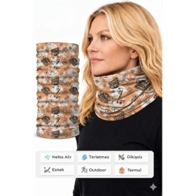 Resim Colizon Unisex Motosiklet Maskesi Bandana - Uv Korumalı Termal Outdoor Boyunluk-Buff 
