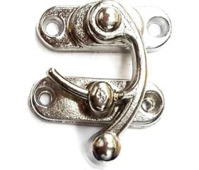 Resim Nemere Yay Gözü, Tavla, Ahşap Kutu Klipsi - Minik 20X24 Mm, Nikel, 1 Adet 
