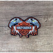 Resim Özden Nakış Motorcu Çift başlı kartal harley 