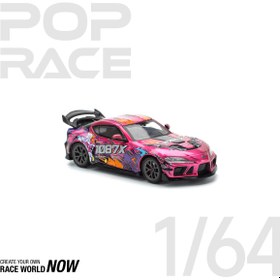 Resim Toyki Toys Pop Race 1:64 Darwin Pro 66G Wbk Toyota Supra A90 - Lion Dance Koleksiyonluk Diecast (PR640285) 