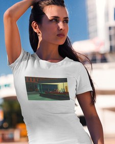 Resim Gece Kuşları Kadın Tişört 