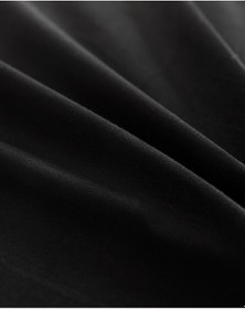Resim Madame Coco Ciel Tek Kişilik %100 Pamuk Saten Lastiksiz Çarşaf - Siyah 8684427181997 Siyah 