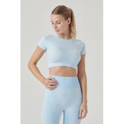 Resim Jerf Captiva Yumuşak Dokulu & Esnek Crop Top Mavi 