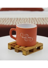 Resim Bk Gift Kişiye Özel İsimli Somon Renkli Middle Çay & Kahve Fincanı-2, Arkadaşa Hediye, Sevgiliye Hediye, Doğum Günü Hediyesi Kobitmeyencom32493 Bk Gif 