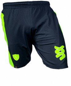 Resim Fs Erkek Dask Lacivert Neon Sarı Baskılı Parçalı Astarsız Cepli Spor Koşu Yürüyüş Fitness Şortu 