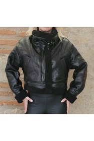 Resim Hilals Butik Siyah İçi Kürklü Kısa Mont 