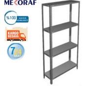 Resim Mekoraf Mekoraf 43 X 93 2 Metre 4 Katlı Çelik Raf Sistemi 
