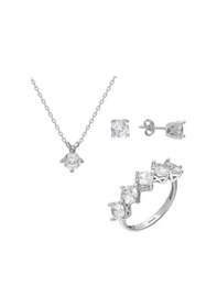 Resim Glorria Gümüş Beştaş Set 