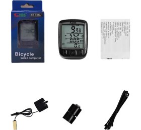 Resim Techtic Sunding Bisiklet Km Hız Göstergesi Işıklı LED Ekranlı Kronometre Derece Saat(24 Fonksiyon) 