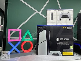 Resim Playstation5 Slim Dijtal Çift Kol+Şarj İstasyn OSCAR'da 26.000TL 