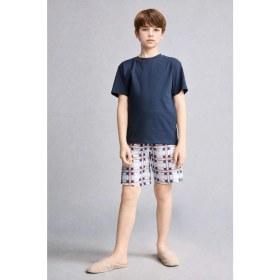 Resim DeFacto Regular Fit Desenli 2'li Pijama Takımı Erkek Çocuk H4112A826HS 