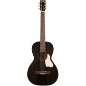 Resim Art & Lutherie Roadhouse A/E Parlor-Style Elektro Akustik Gitar (Faded Black) 