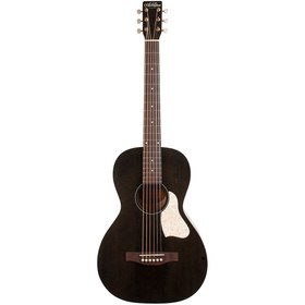 Resim Art & Lutherie Roadhouse A/E Parlor-Style Elektro Akustik Gitar (Faded Black) 