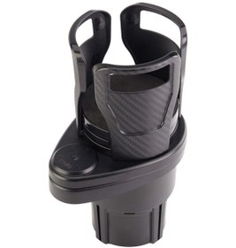 Resim Maiyame Kohlenstofffaser Auto Getränkehalter: Erweiterbar, Rutschfest, Schockabsorbierend, Waschbar, Stabil Für Verschiedene Behältergrößen Schwarz 