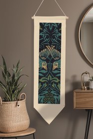 Resim William Morisse Duvar Halısı, Sanat Serisi Dekor, 100cm Kanvas Flama Askılı Duvar Örtüsü NO:672 - Renkli - 7 / 30 x 100 