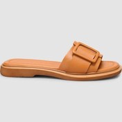 Resim %100 Hakiki Deri Taba Kadın Terlik Taba 