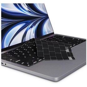 Resim Macbook Uyumlu Air Uyumlu 2022 13.6" M2 A2681 Klavye Koruyucu Kılıf Siyah 
